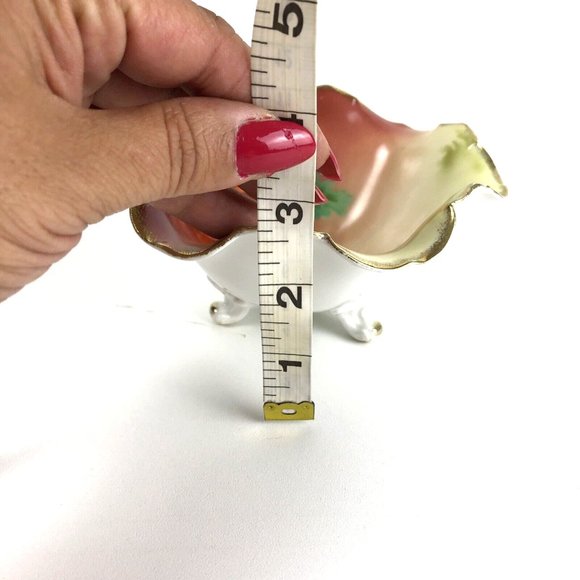 PT Bavaria Antique Trischenreuth Hand Painted Corn Poppy Bowl Scalloped 2.5  x 6 - Picture 7 of 9